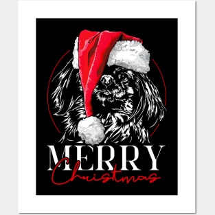 Funny Santa Pekingese Merry Christmas dog mom gift Posters and Art